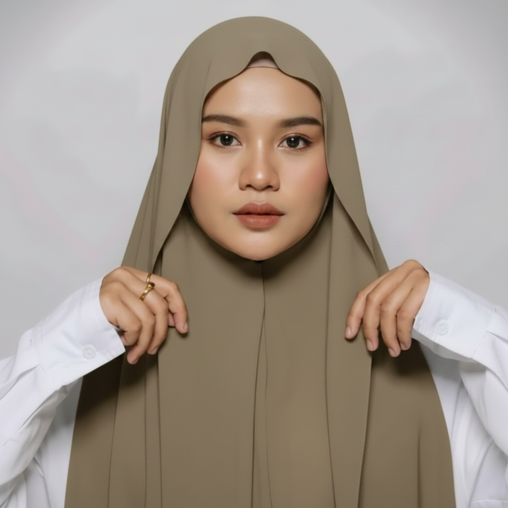 Chiffon Hijab with Magnetic Closure