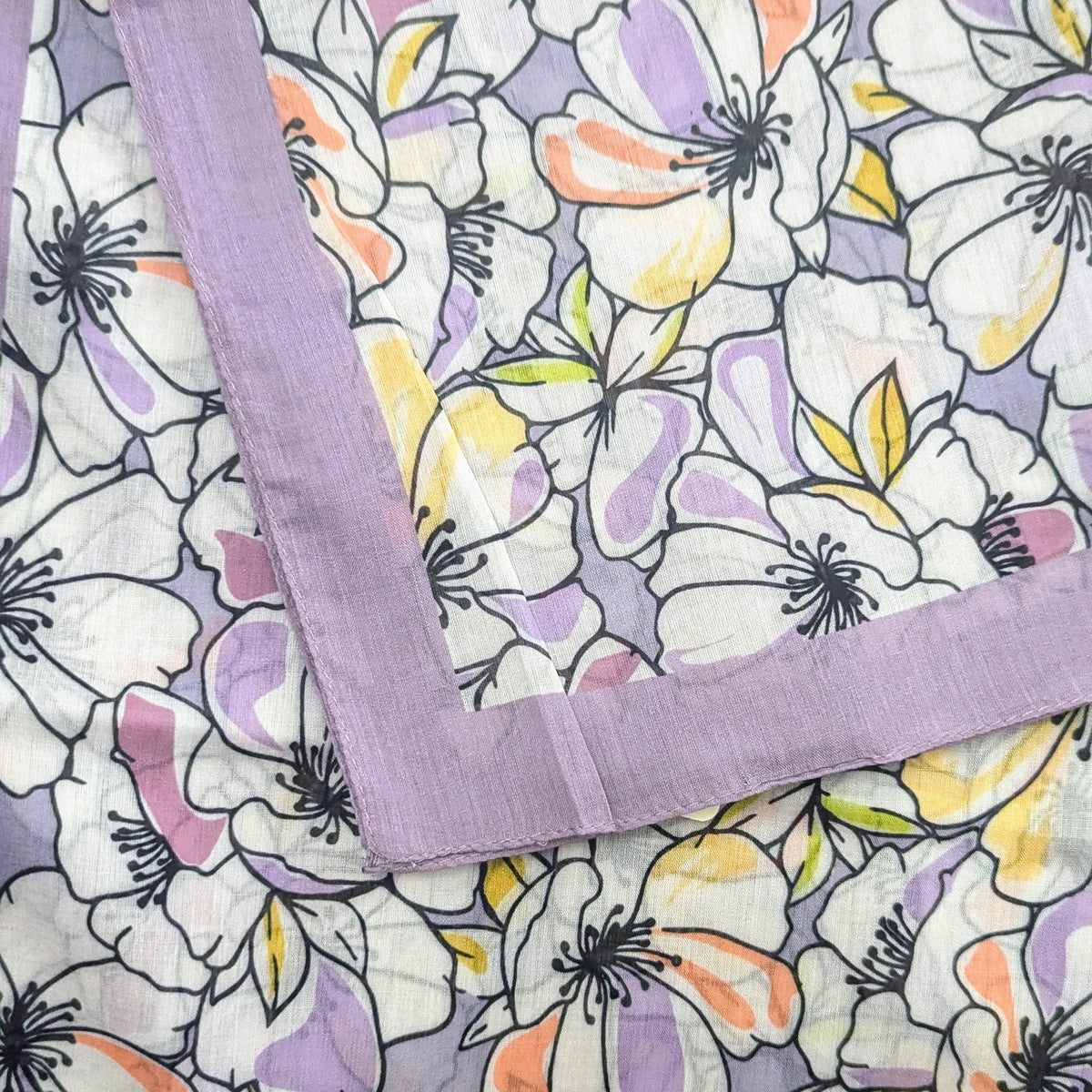 Floral Cotton Shawl