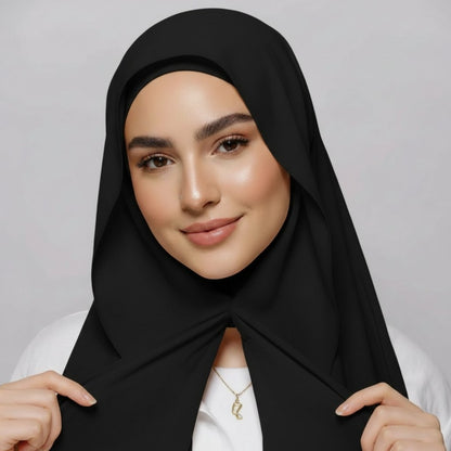 Chiffon Hijab with Magnetic Closure