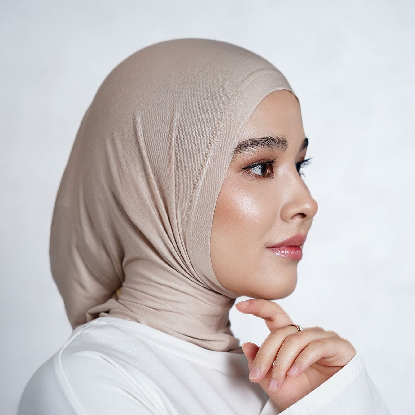 Instant Turban Bonnet_Beige