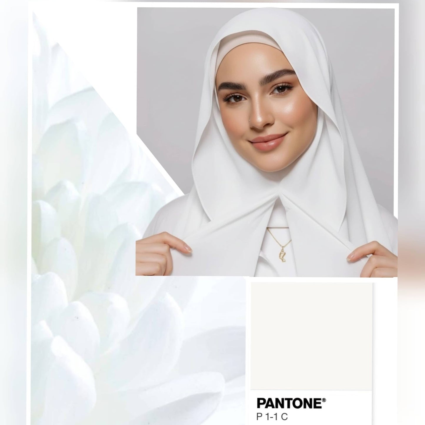 Chiffon Hijab with Magnetic Closure