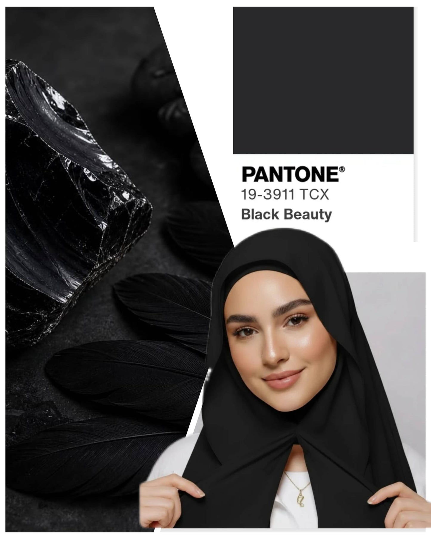 Chiffon Hijab with Magnetic Closure