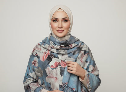 Floral Cashmere Shawl