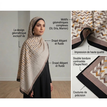 Premium Geometric Hijab