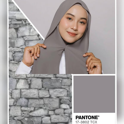 Hijab en mousseline avec fermoir magnétique