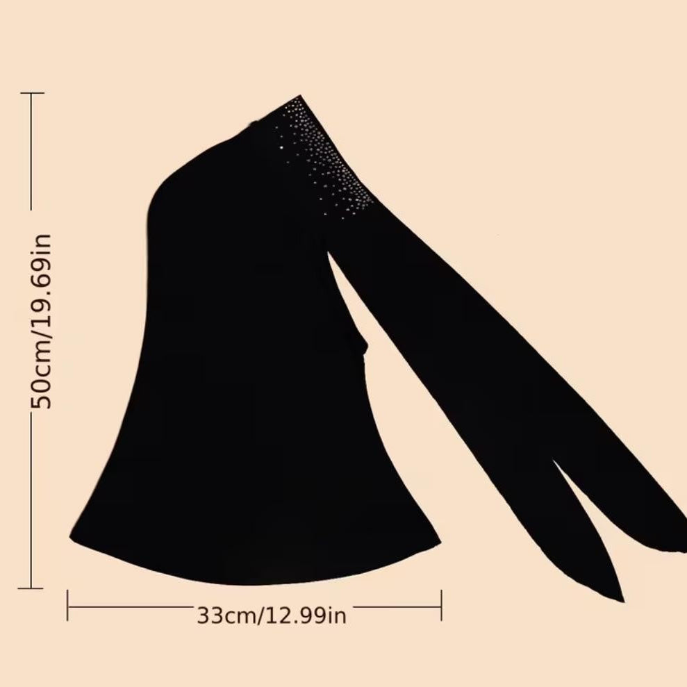 Instant Hijab with Integrated Undercap & Rhinestones