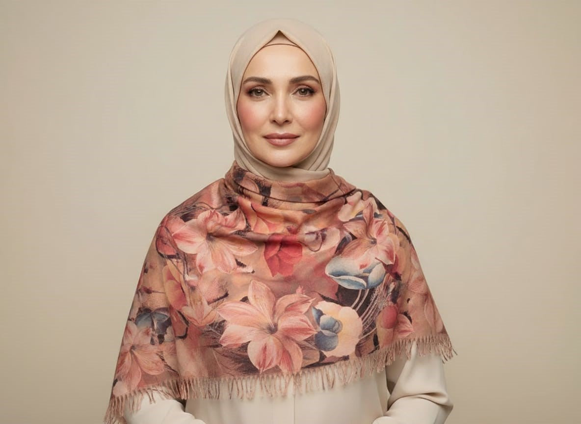 Floral Cashmere Shawl